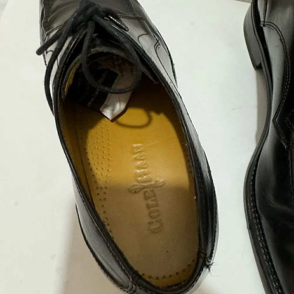 Cole Haan Eaton Apron Toe Derby Oxford Dress Shoes Black